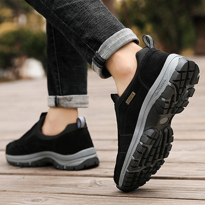 Logan - Orthopedic Hiking Suede Leather Boots with Insoles