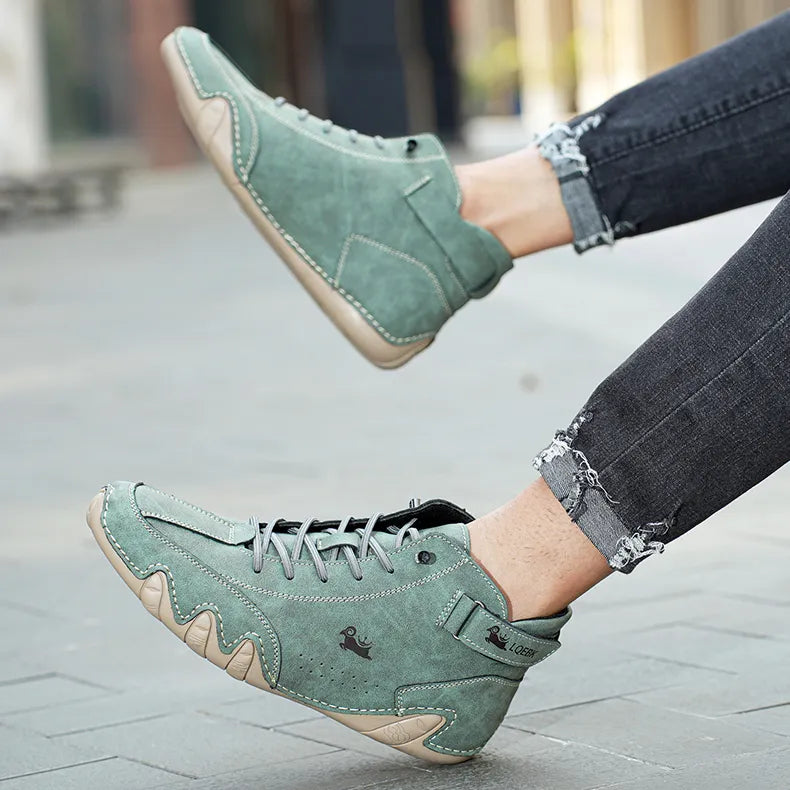 Ethan - Orthopedic Leather Shoes with Handmade Details