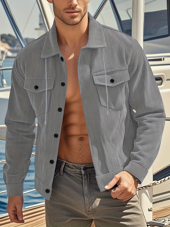 Alexander - Casual Corduroy Stand Collar Jacket