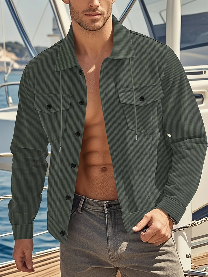 Alexander - Casual Corduroy Stand Collar Jacket