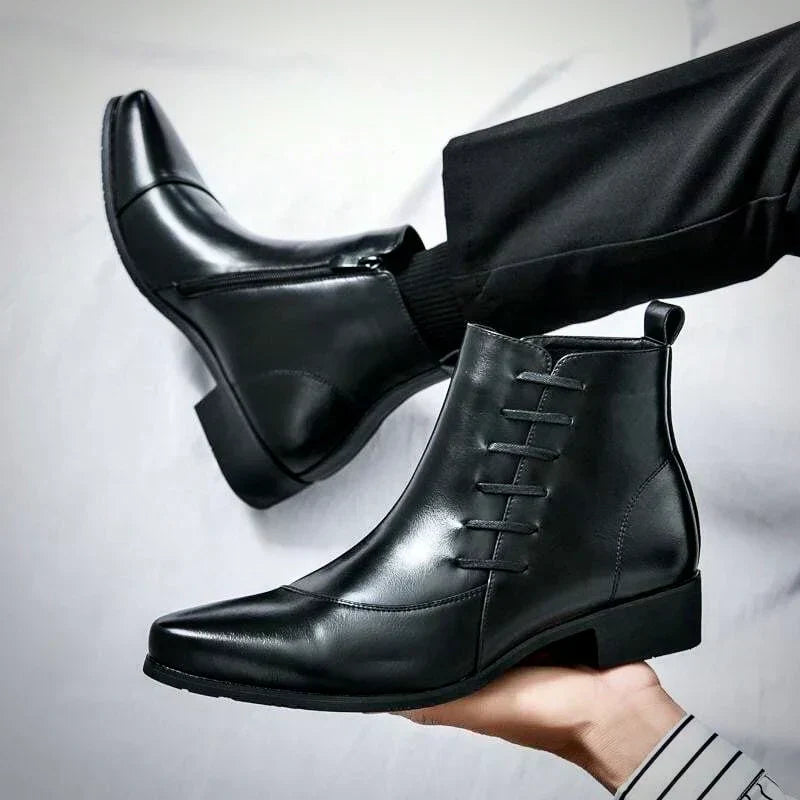 Samuel - Stylish Thatcher Leather Boots