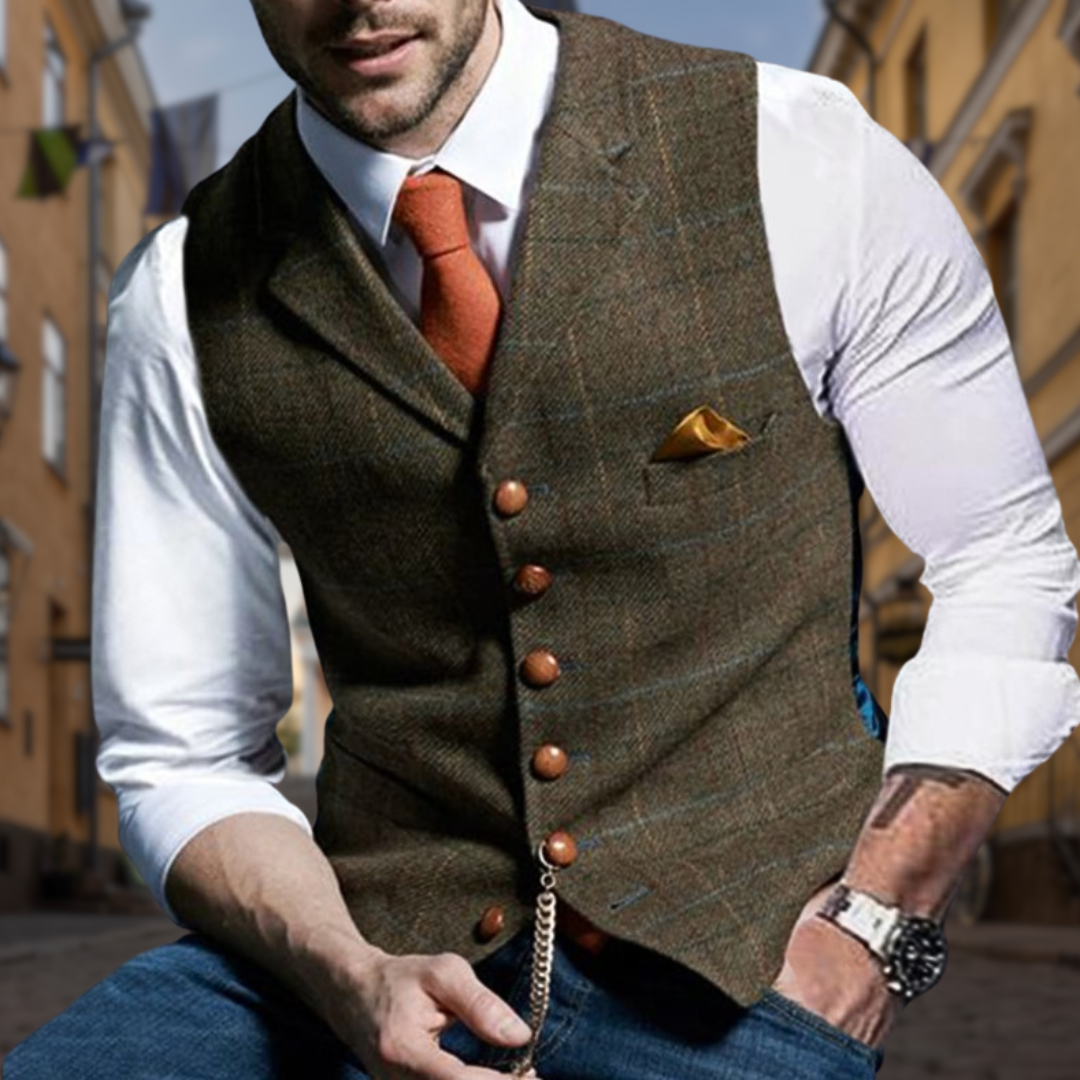 Mason - Stylish V-Neck Vest Coat