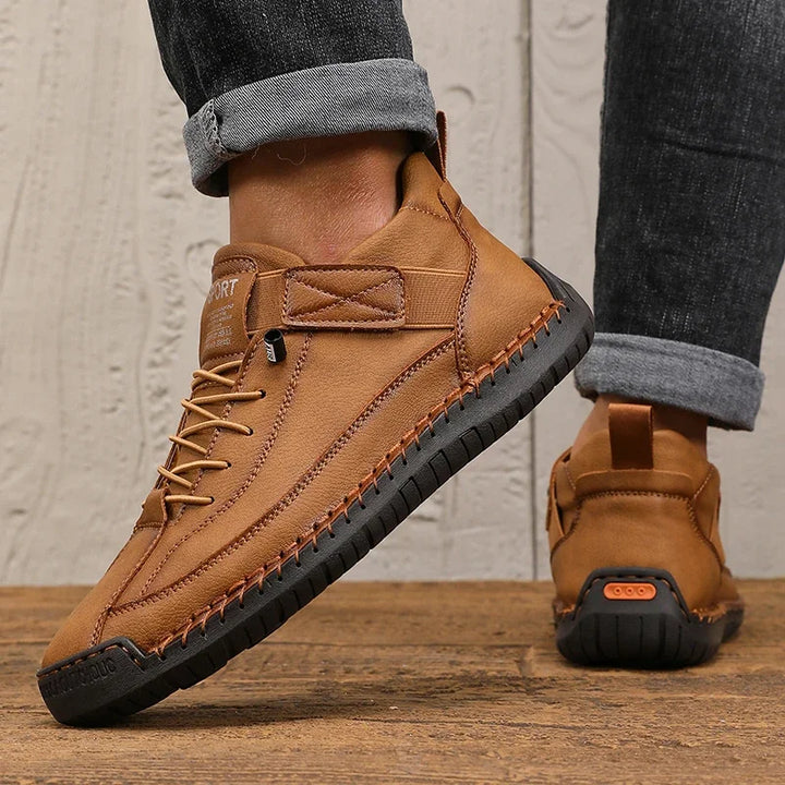 James - Vintage-Inspired Ankle Leather Boots
