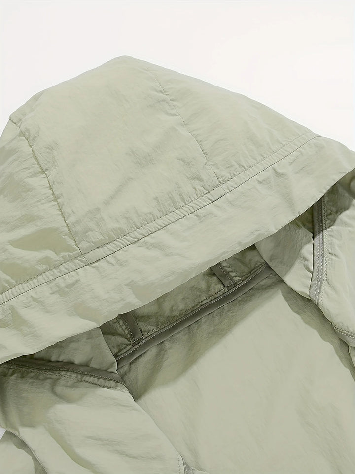 Carter - Outdoor Waterproof Windbreaker Jacket with Adjustable Hood