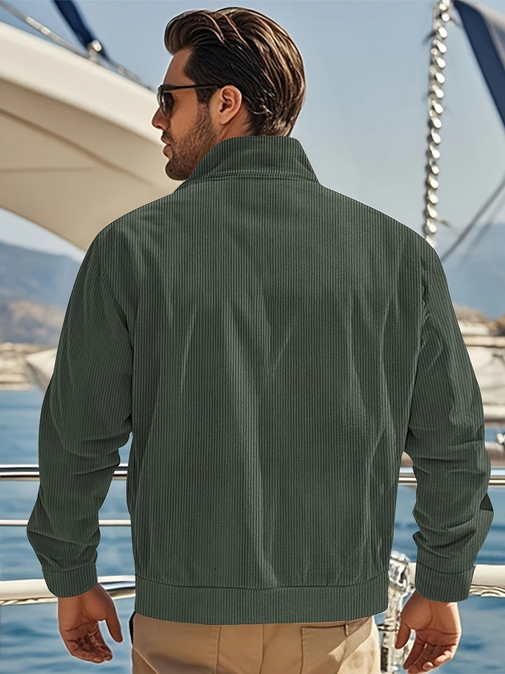 Alexander - Casual Corduroy Stand Collar Jacket