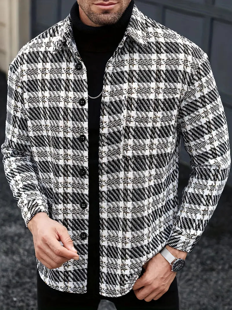 Benjamin - Stylish Long Sleeve Plaid Shirt
