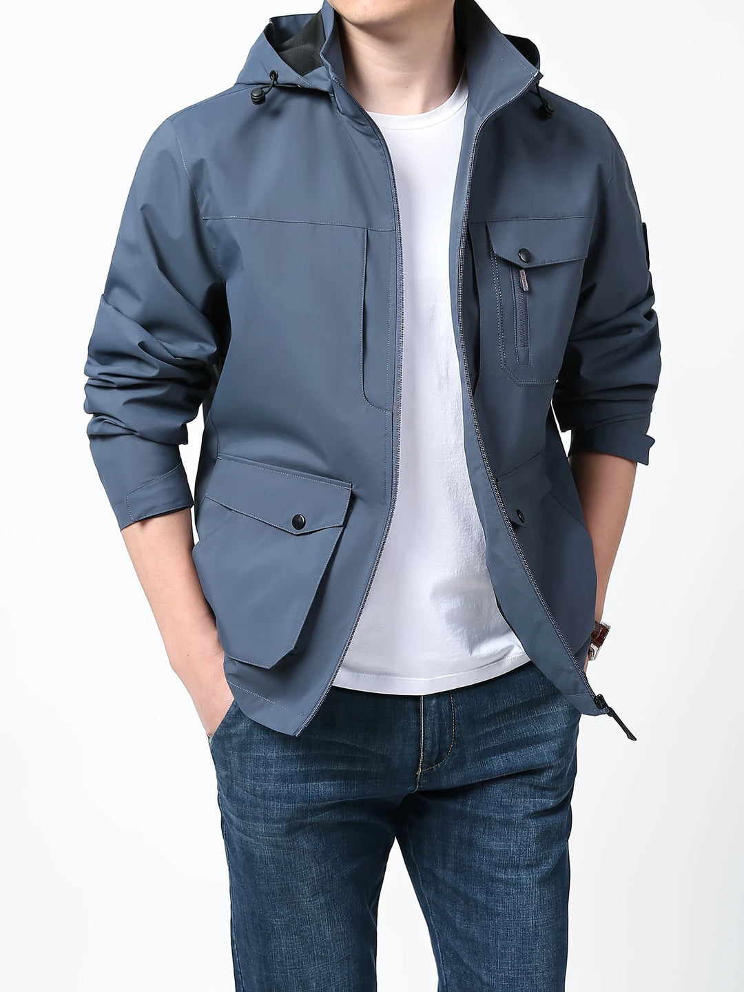 Henry - Comfortable Waterproof Jacket with Detachable Hood