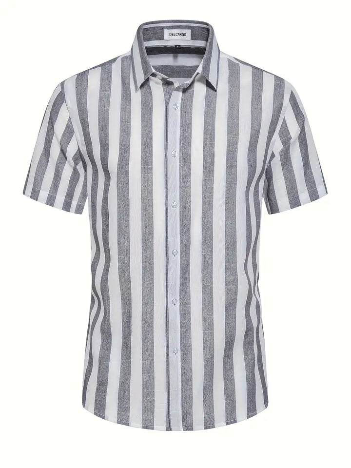 Liam - Casual Short Sleeve Striped Shirt