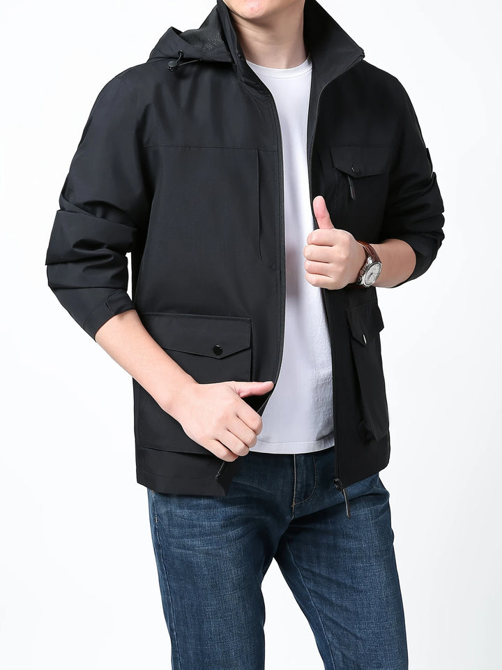 Henry - Comfortable Waterproof Jacket with Detachable Hood