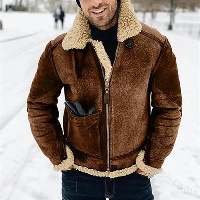 Jackson - Comfortable Proud American Suede Leather Jacket