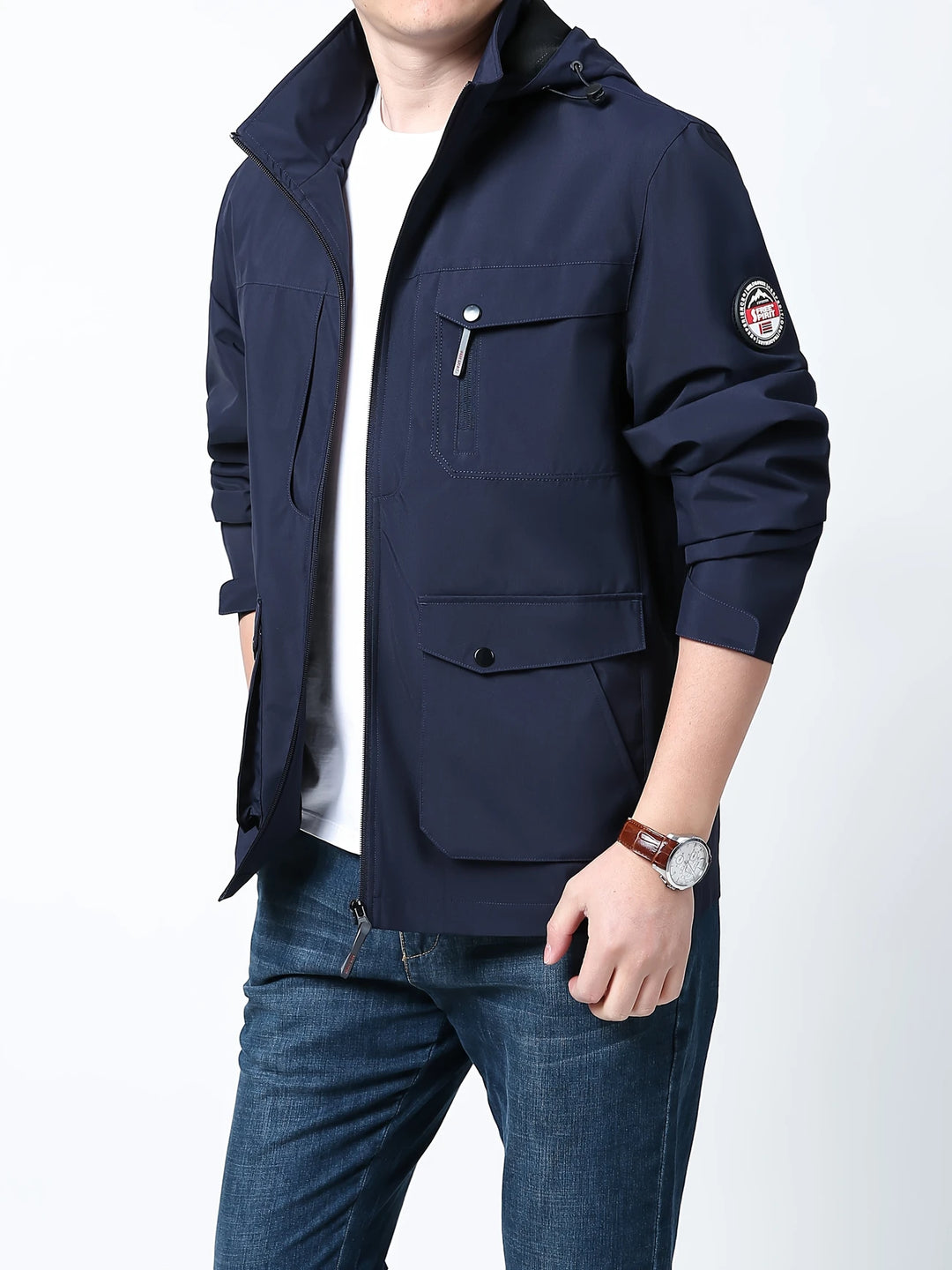 Henry - Comfortable Waterproof Jacket with Detachable Hood