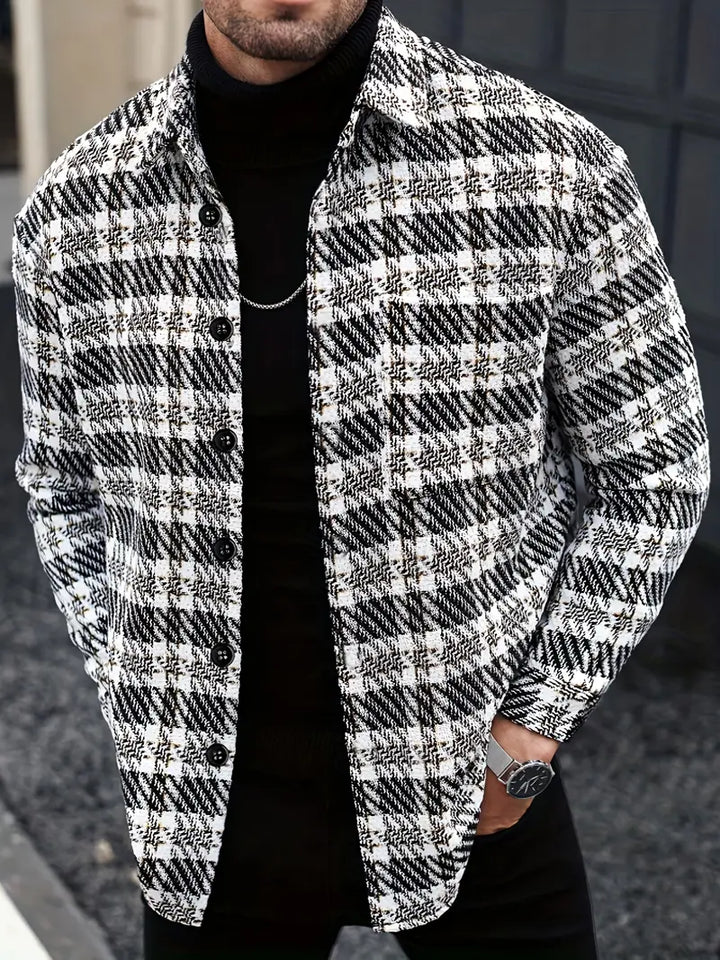Benjamin - Stylish Long Sleeve Plaid Shirt