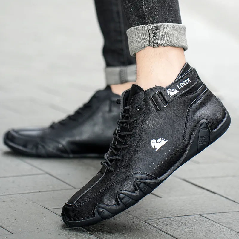 Ethan - Orthopedic Leather Shoes with Handmade Details