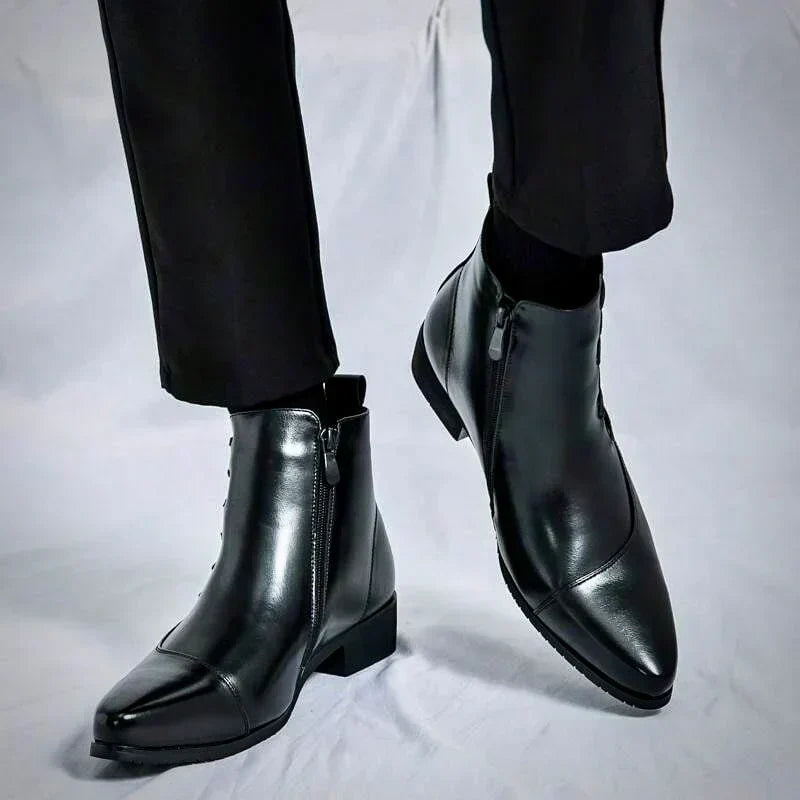 Samuel - Stylish Thatcher Leather Boots