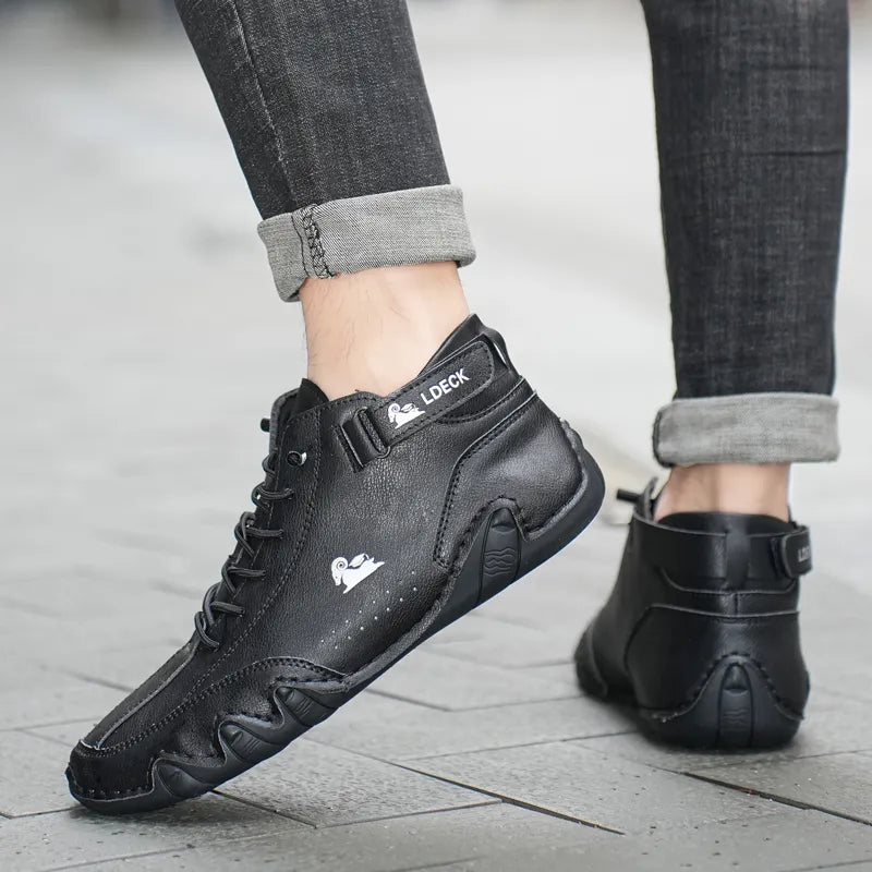 Ethan - Orthopedic Leather Shoes with Handmade Details