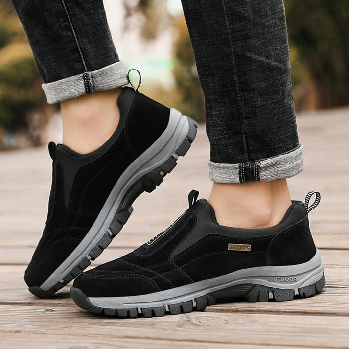 Logan - Orthopedic Hiking Suede Leather Boots with Insoles