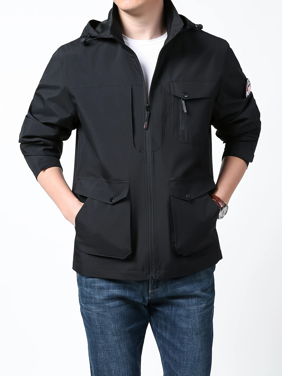 Henry - Comfortable Waterproof Jacket with Detachable Hood
