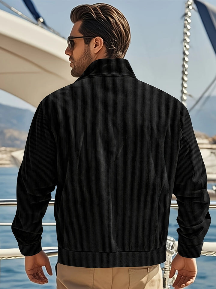 Alexander - Casual Corduroy Stand Collar Jacket