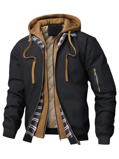 Dylan - Modern Hooded Checkered Jacket
