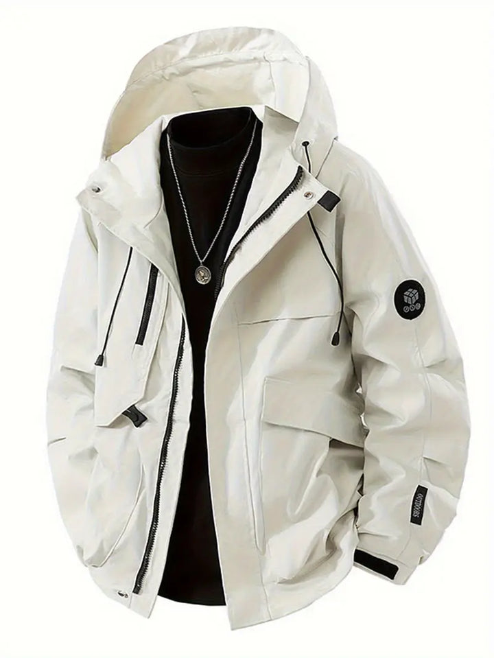 Nathan - Stylish Waterproof Windproof Hooded Jacket