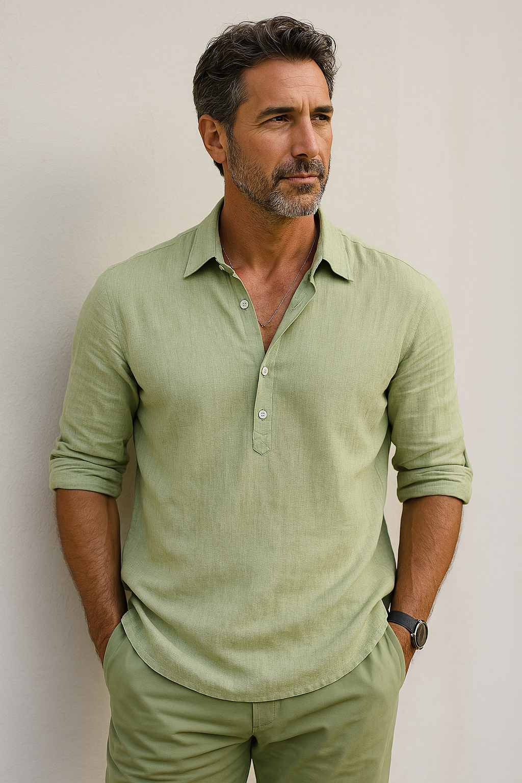 Owen - Classic Cotton and Linen Shirt (1+1 Free)