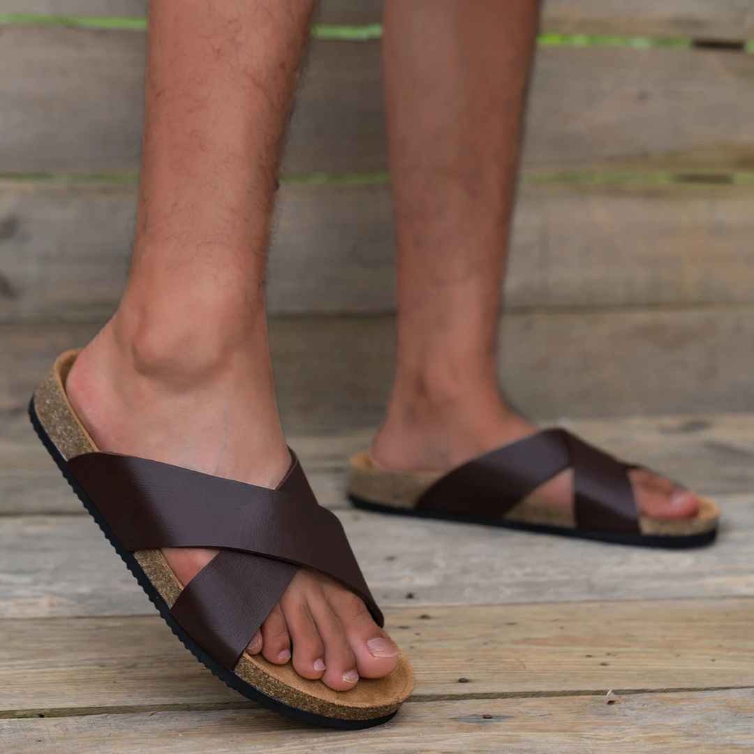 Ethan - Waterproof Lightweight Leather Slippers