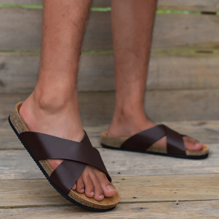 Ethan - Waterproof Lightweight Leather Slippers