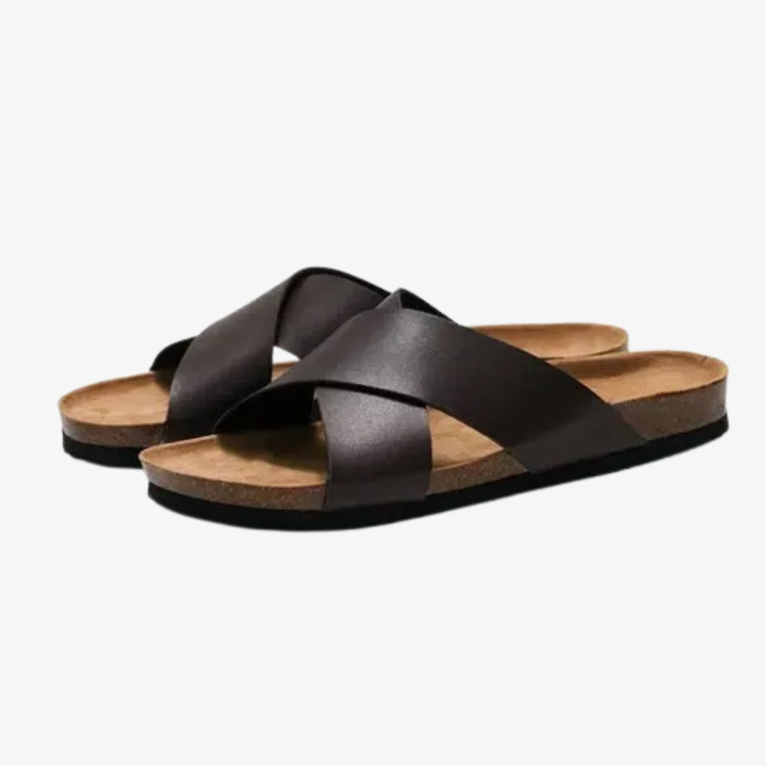 Ethan - Waterproof Lightweight Leather Slippers
