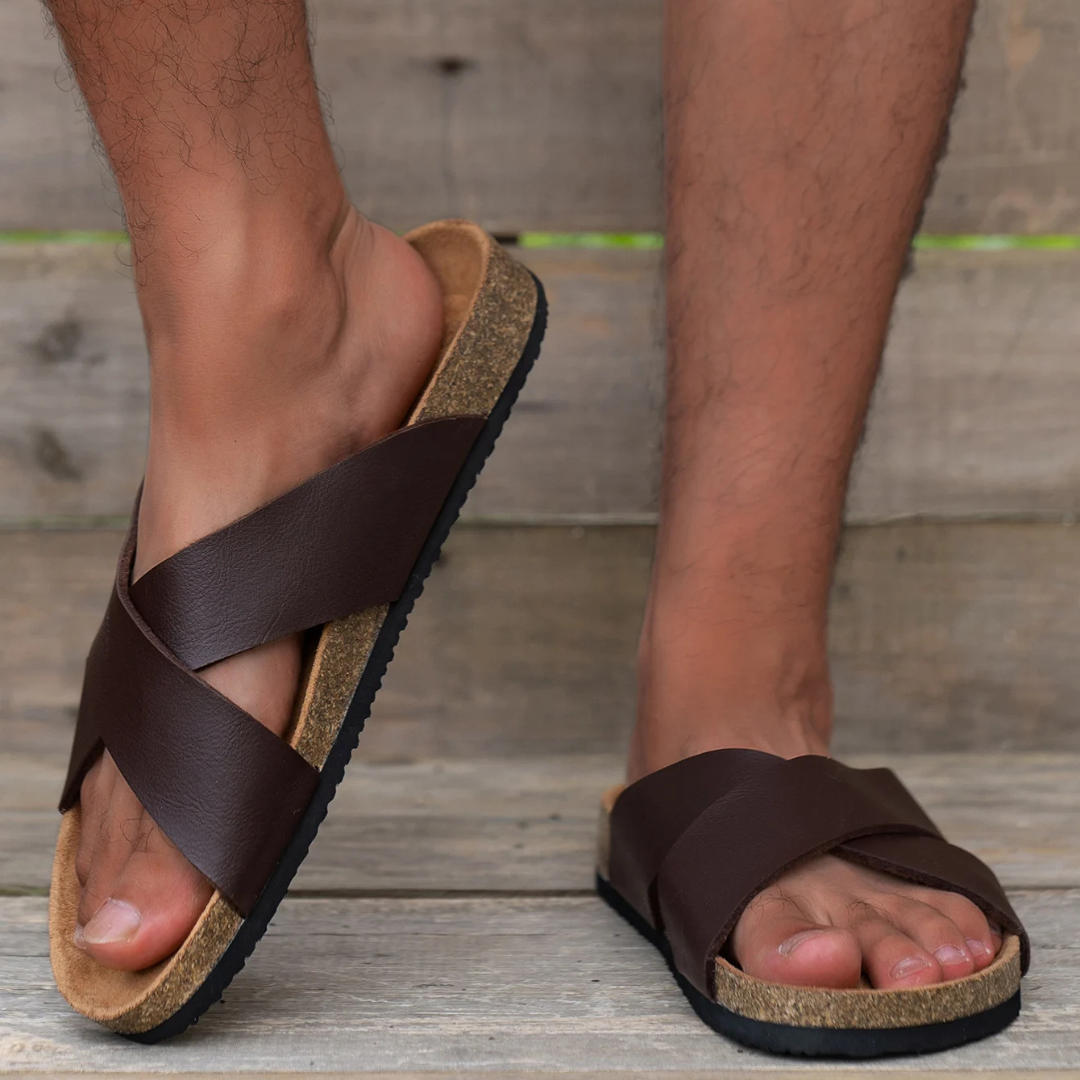 Ethan - Waterproof Lightweight Leather Slippers