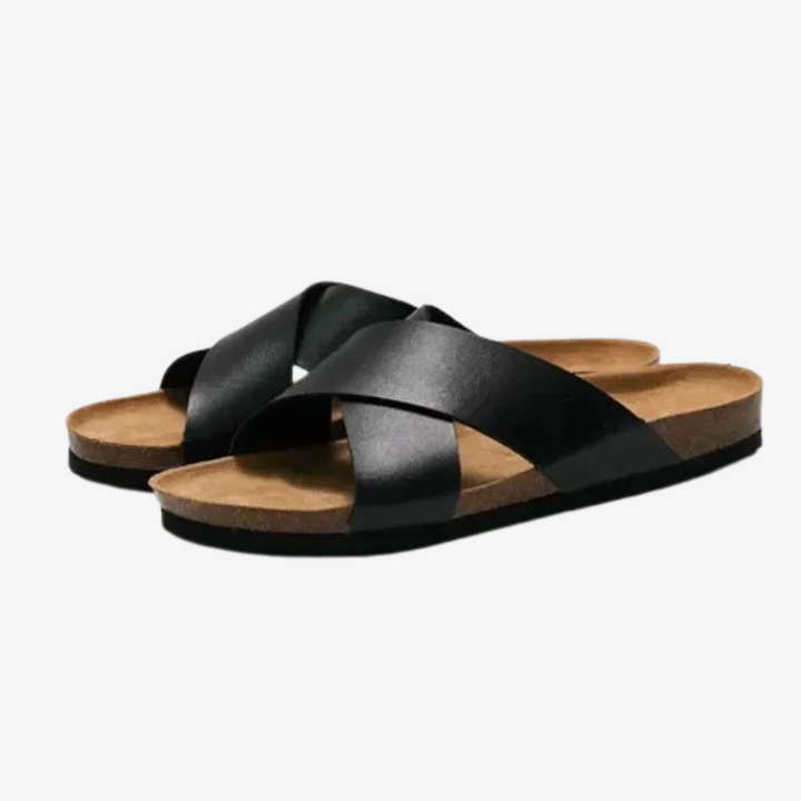 Ethan - Waterproof Lightweight Leather Slippers