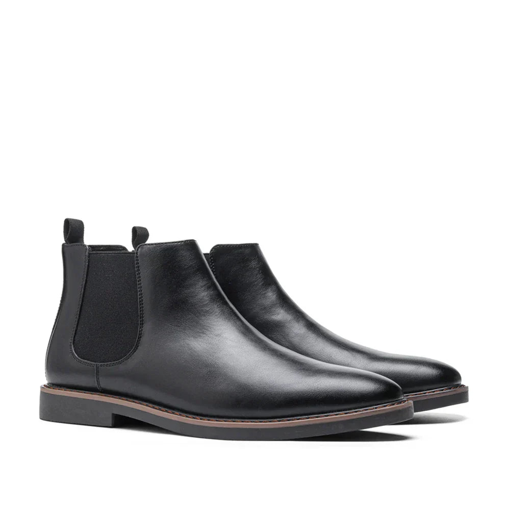 Ethan - Elegant Timeless Chelsea Leather Boots
