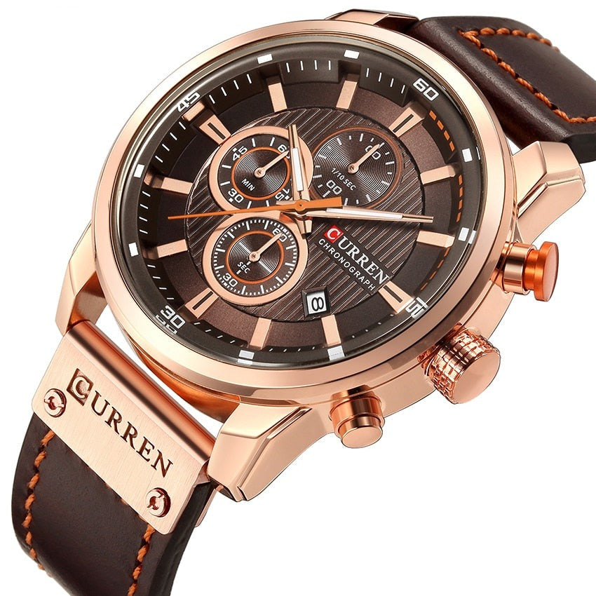 Mason - Elegant Quartz Watch with Leather Band