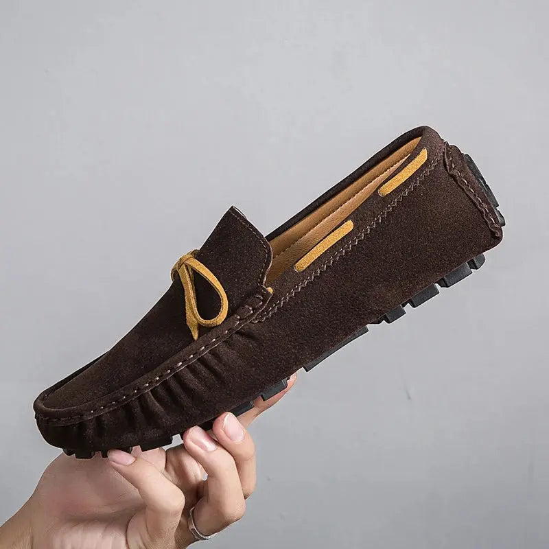 Ethan - Premium lace-up Suede Leather loafers