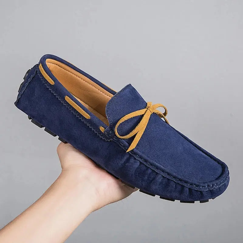 Ethan - Premium lace-up Suede Leather loafers