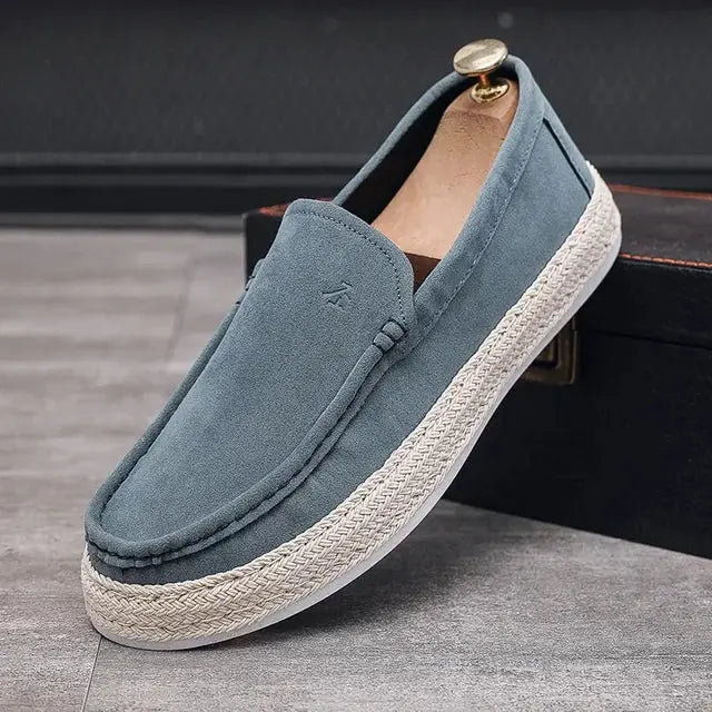 Liam - Beach Suede Leather Moccasins