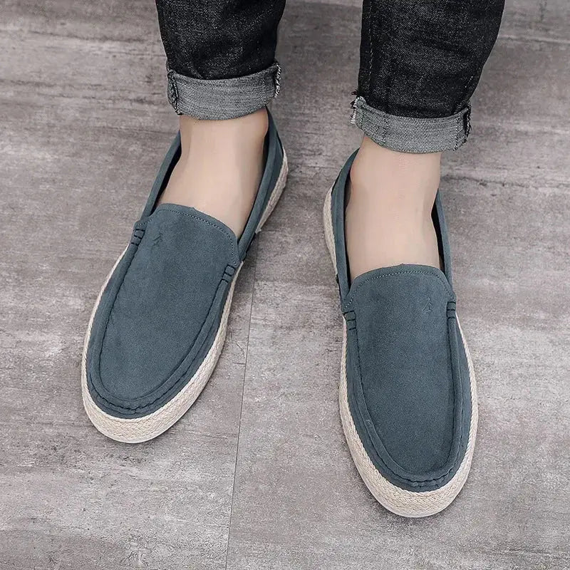 Liam - Beach Suede Leather Moccasins