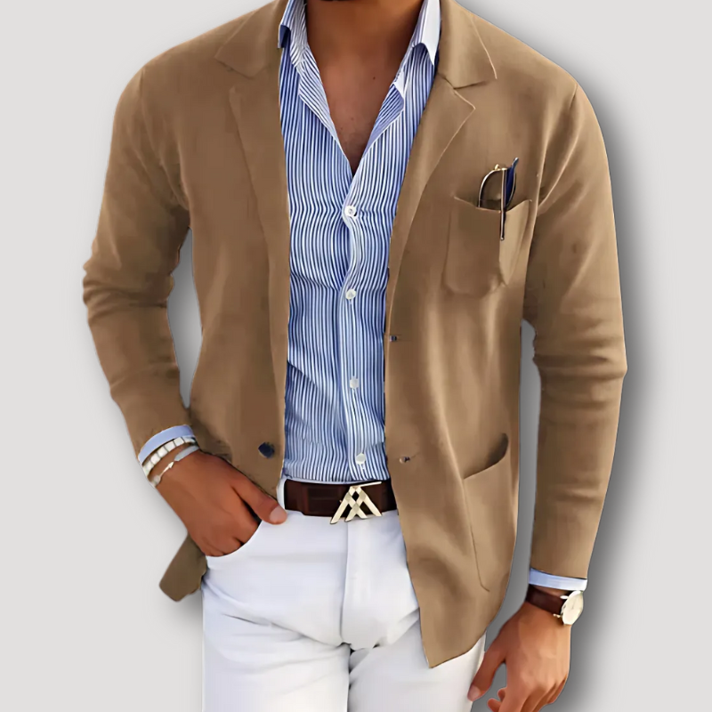 Liam - Sophisticated Wrap Cardigan