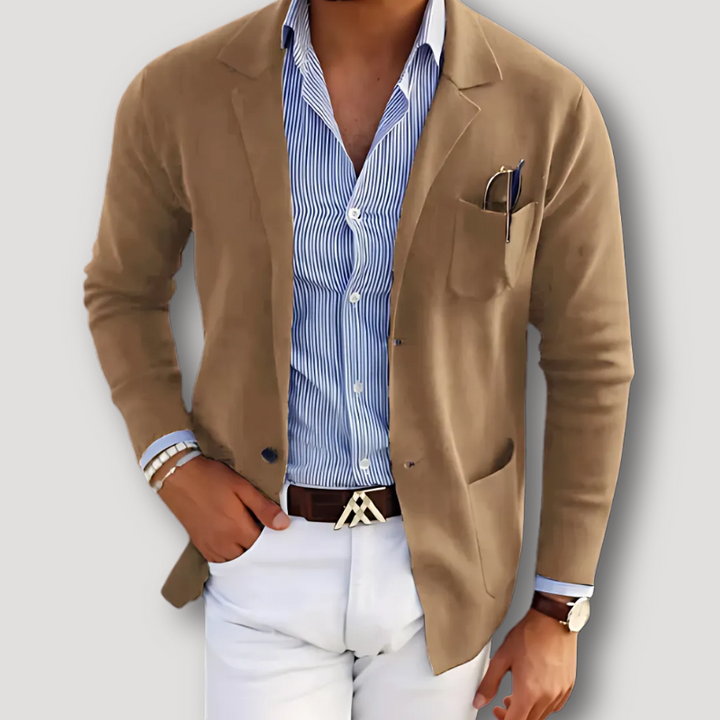 Liam - Sophisticated Wrap Cardigan