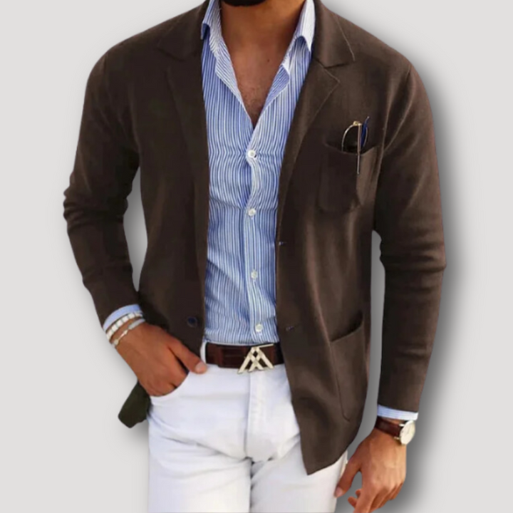 Liam - Sophisticated Wrap Cardigan