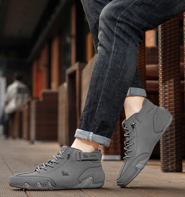 Ethan - Orthopedic Leather Shoes with Handmade Details