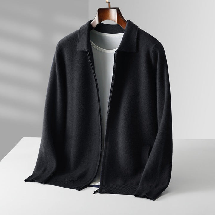 Jackson - Stylish Full Zip Cashmere Cardigan