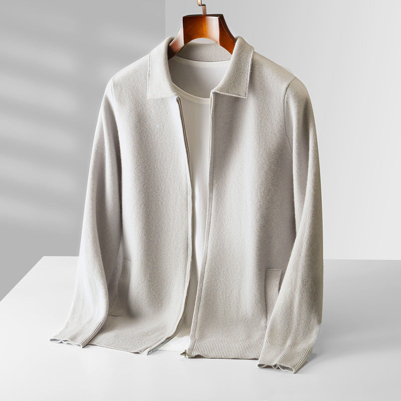 Jackson - Stylish Full Zip Cashmere Cardigan