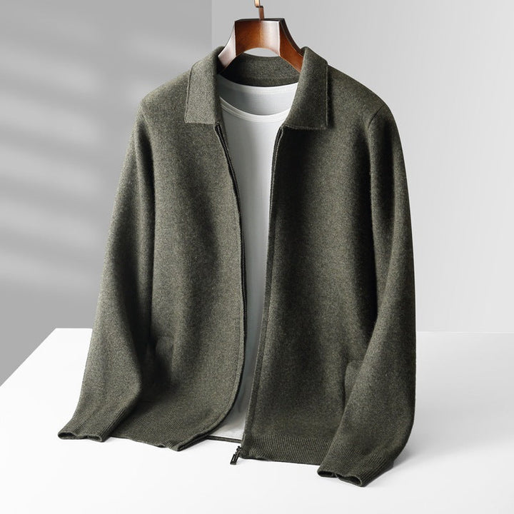 Jackson - Stylish Full Zip Cashmere Cardigan