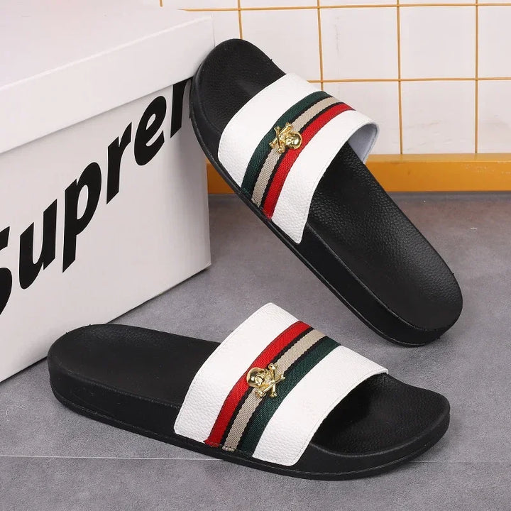 Logan - Stylish Casual Leather Slippers