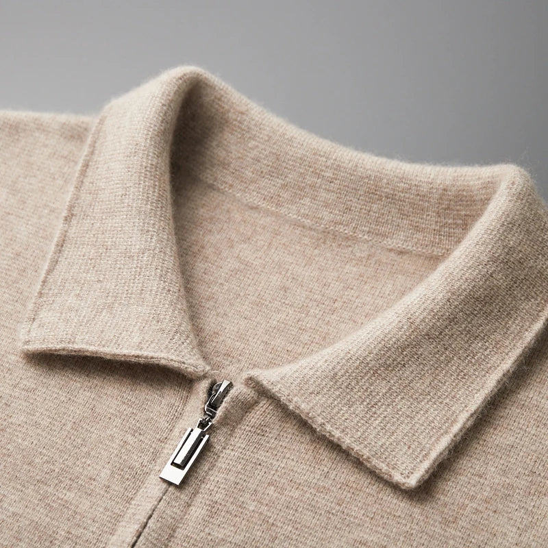 Jackson - Stylish Full Zip Cashmere Cardigan