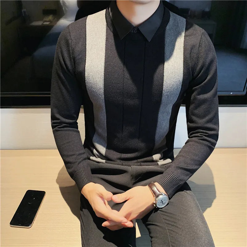 Elijah - Classic Striped Knitted Sweater