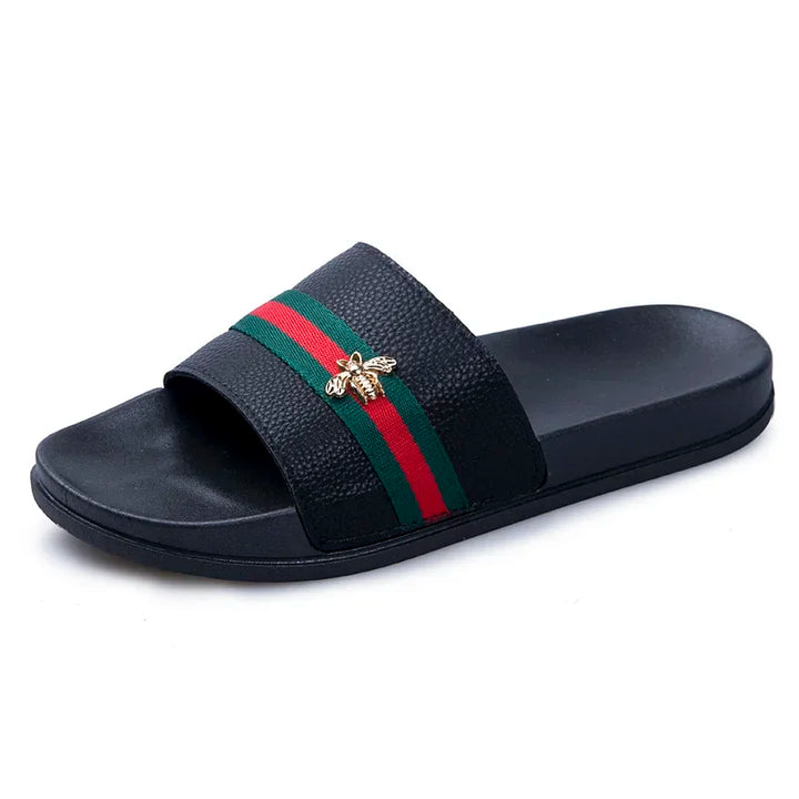 Logan - Stylish Casual Leather Slippers