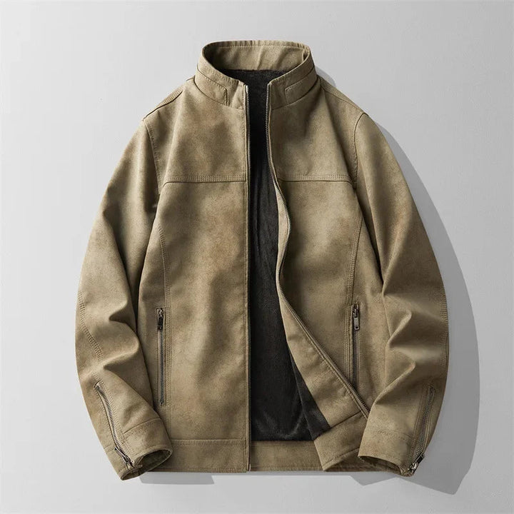 Cole - Comfortable Proud American Suede Leather Jacket