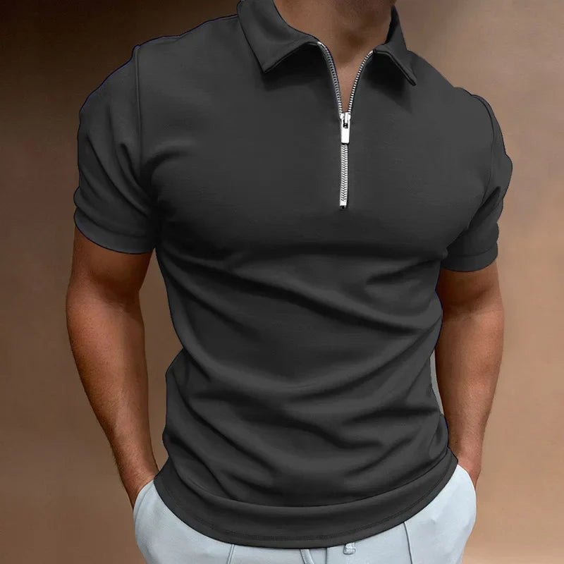 Liam - Classic Zip Polo Shirt