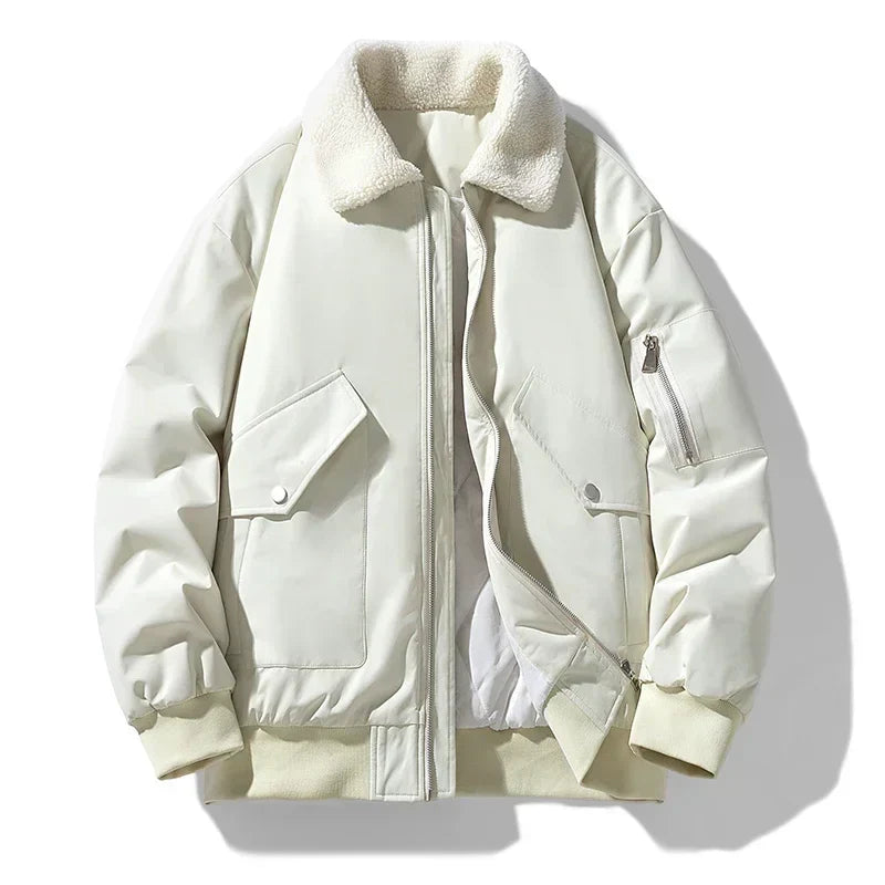 Liam - Stylish Bomber Jacket with Fleece Collar